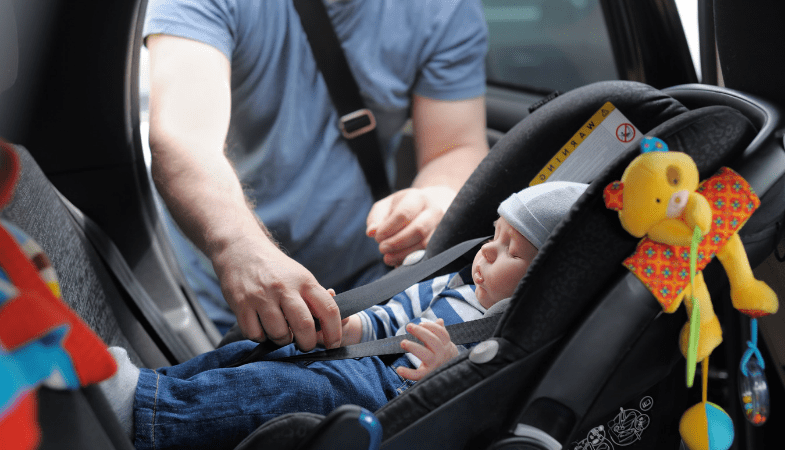 baby in carseat