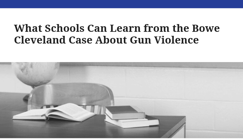 what school can learn from gun violence