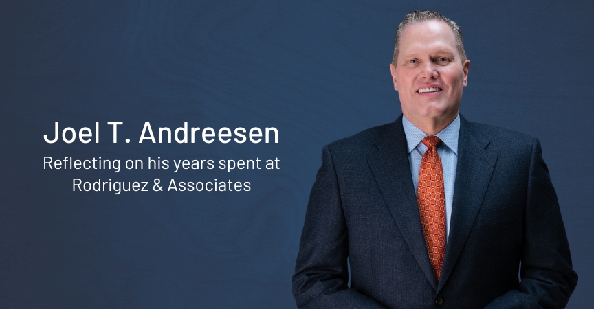 Joel T Andreesen Reflecting On His Years Spend At Rodriguez And Associates