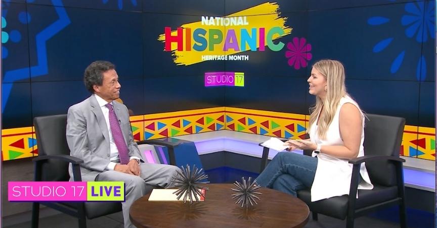 Daniel Rodriguez interviewed on kget for hispanic heritage month