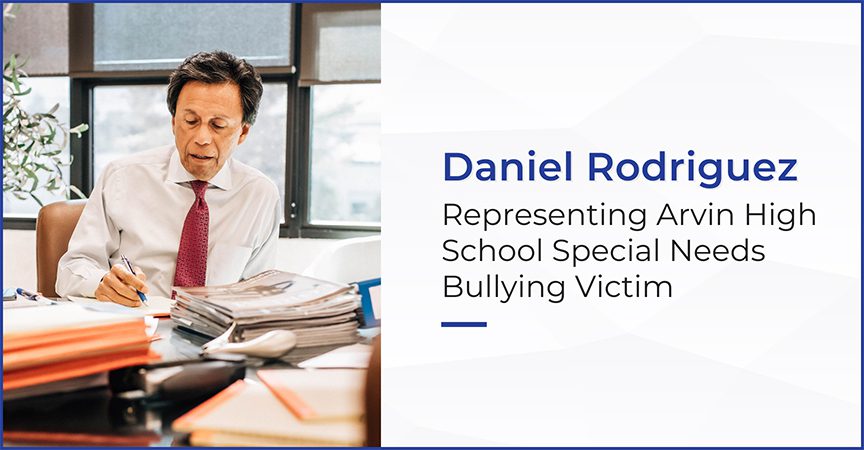 Daniel Rodriguez Representing Arvin High School Special Needs Bullying Victim