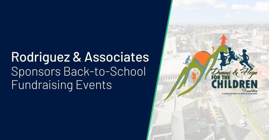 rodriguez and associates sponsors back to school fundraising events