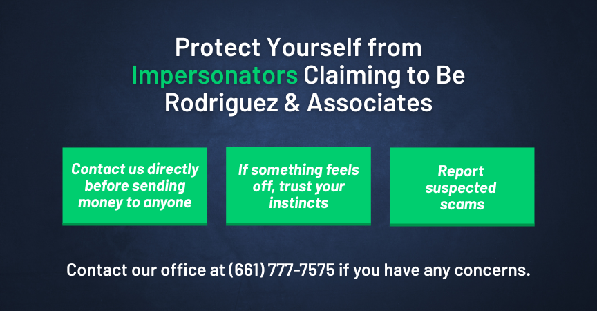 Protect Yourself from Impersonators Claiming to Be Rodriguez & Associates
