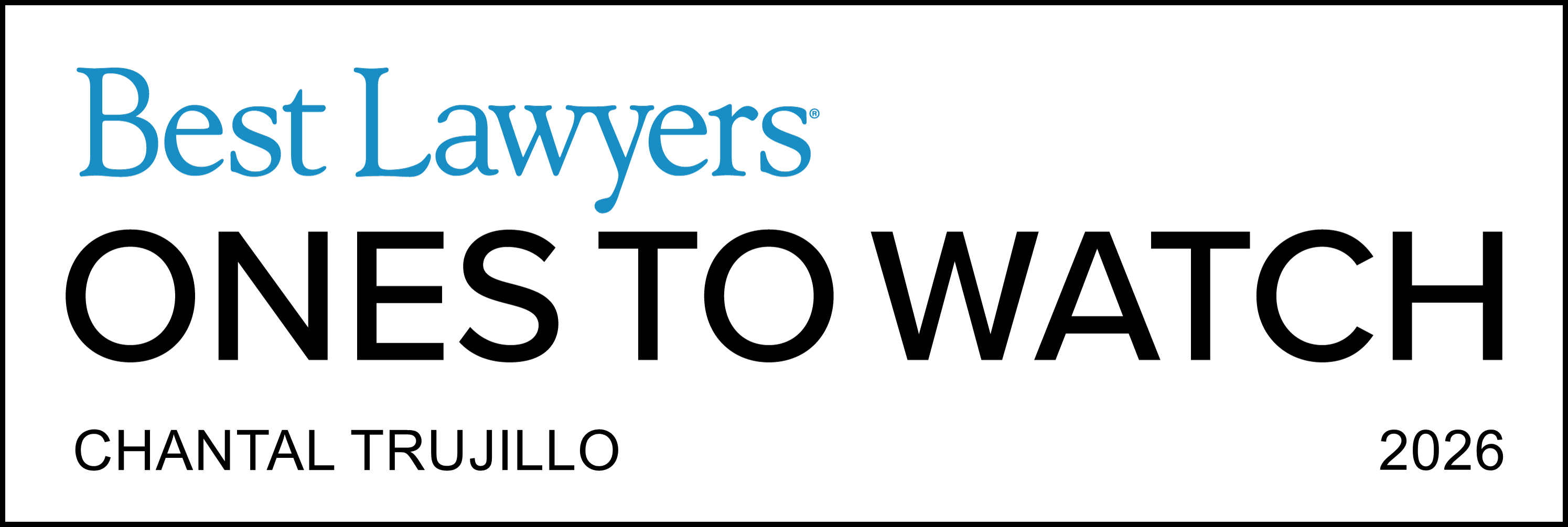 ones to watch lawyer logo chantal