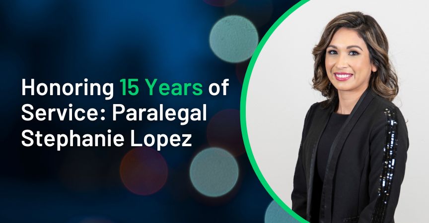 honoring 15 years of service- paralegal stephanie lopez