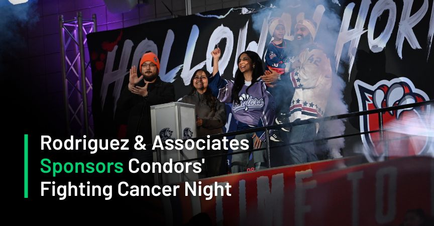 Rodriguez & Associates Sponsors Condors' Fighting Cancer Night